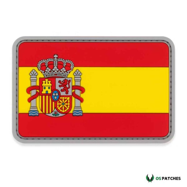 Parche PVC de la bandera de España con escudo nacional