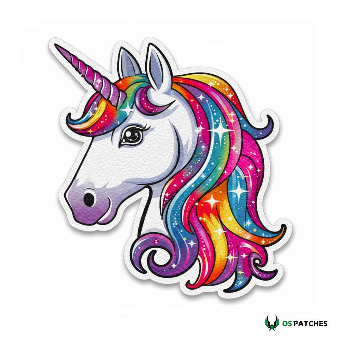 parche de unicornio arcoíris para ropa infantil