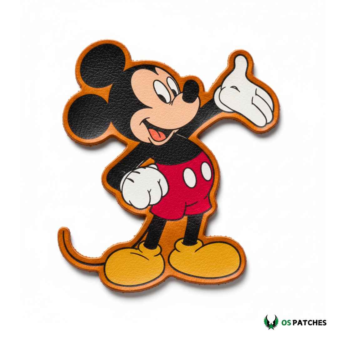 parche impreso de ratón animado para ropa infantil