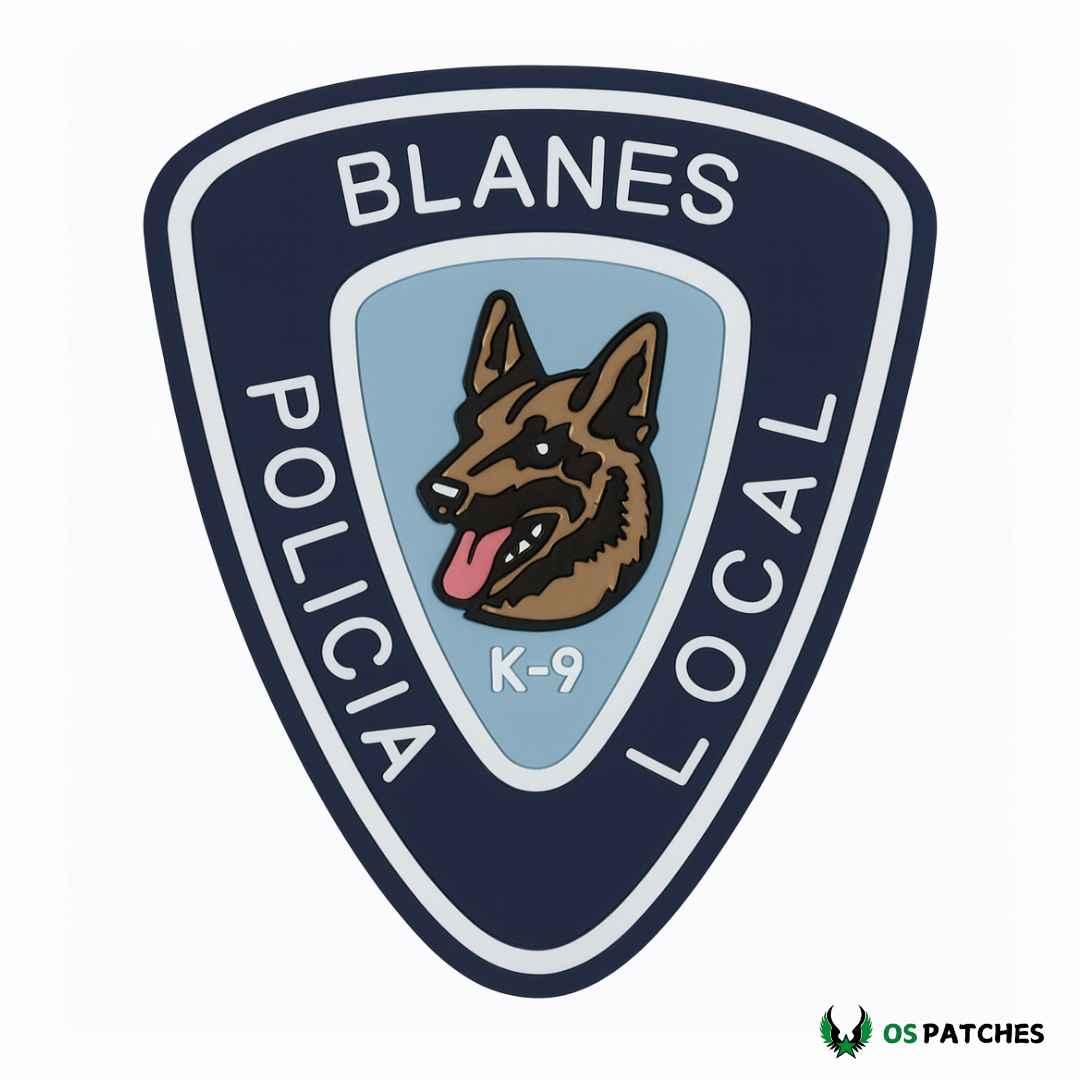 Parche Policía Local Blanes K9 perro pastor alemán unidad canina oficial